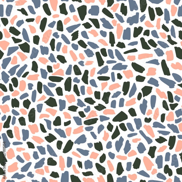 Obraz Colorful grunge brush strokes seamless pattern. Abstract texture.