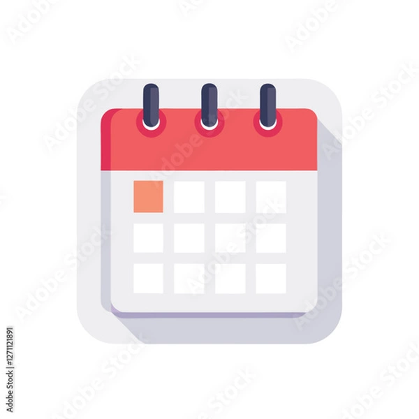 Obraz desktop calendar icon vector
