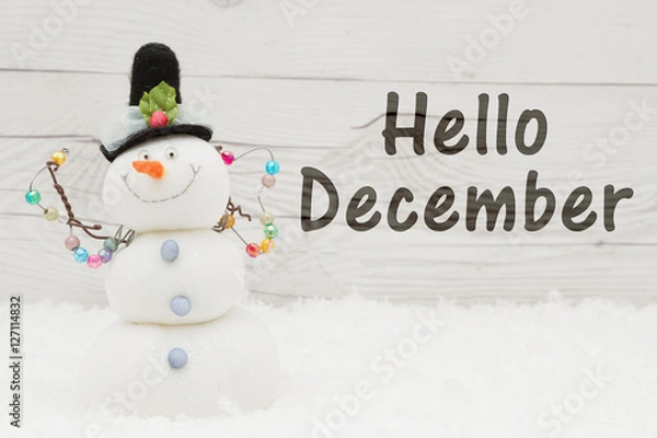 Obraz Witam Grudzień Wiadomość