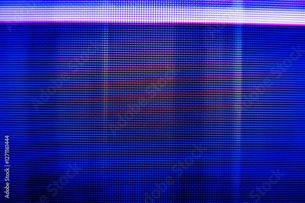 Obraz Glitch camera effect. Retro VHS background. Old video template. No signal. Static TV noise, bad TV signal