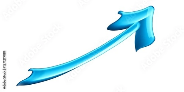 Obraz 3d blue arrows