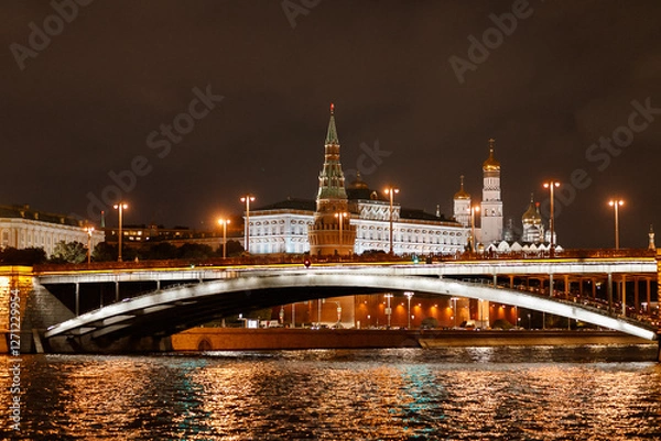 Obraz moscow kremlin at night