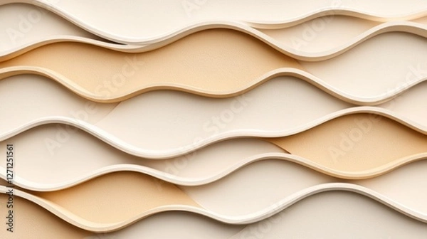 Fototapeta Background pattern infographic concept. Minimalist Wave Textures in Neutral Tones for Clean Digital Artwork and Infographics