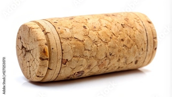 Obraz Wine Cork on White Background
