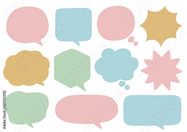 Obraz カラフルな吹き出しセット