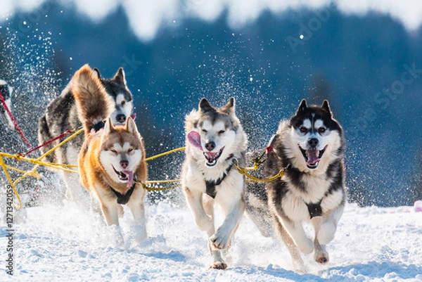 Obraz Chiens de traineau