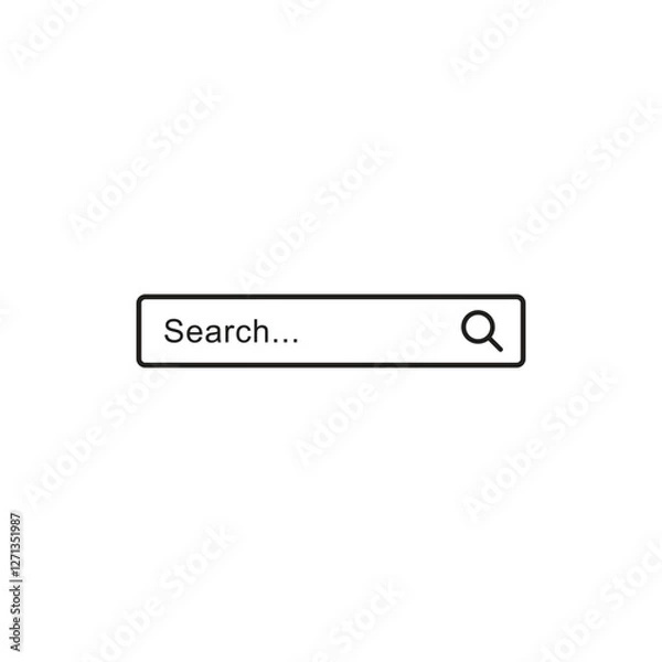 Obraz search icon vector