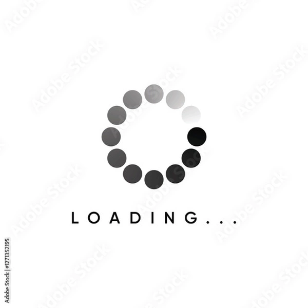 Obraz loading icon vector
