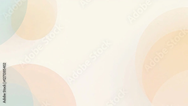 Fototapeta Minimalist abstract background with clean lines and geometric shapes in soft pastel hues