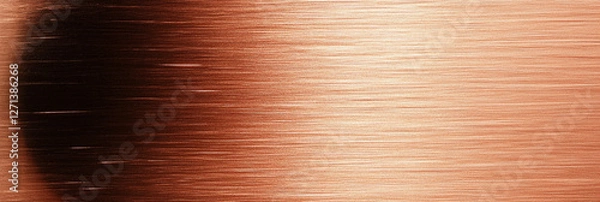 Obraz Copper surface with reflection and texture in soft light
