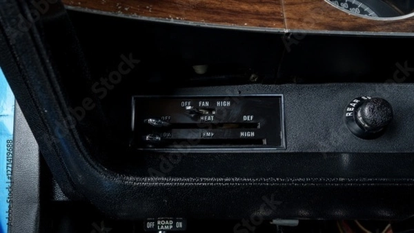 Obraz Heater controls in a car