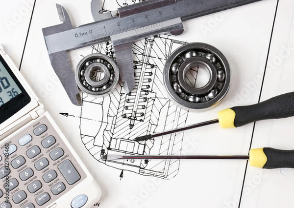 Obraz calipers with bearing