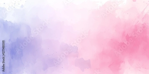 Fototapeta Light Pastel Watercolor Wash Background with Abstract Texture and Artistic Design