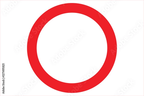 Obraz red circle