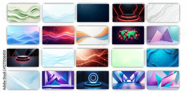 Fototapeta background and Lighting social media post bundle template ai generated