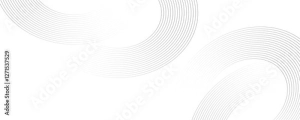 Fototapeta Abstract white and gray color geometric shape and lines seamless pattern transparent background design.
