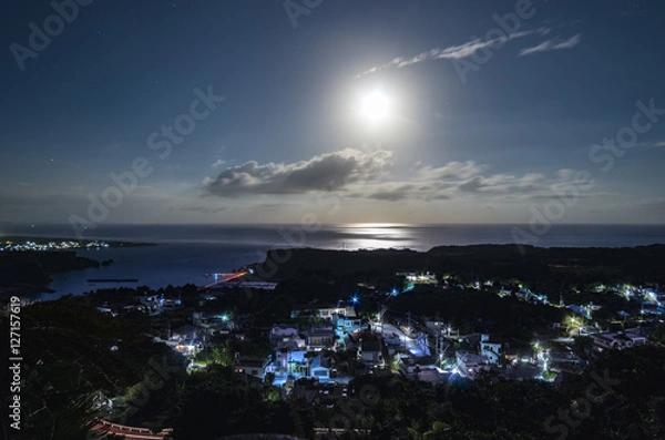 Fototapeta 月夜の宮城島