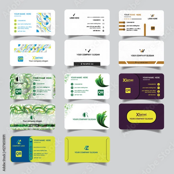 Fototapeta Beautiful Business Card Template Design Bundle