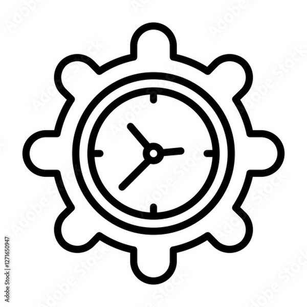 Fototapeta Time Management Icon