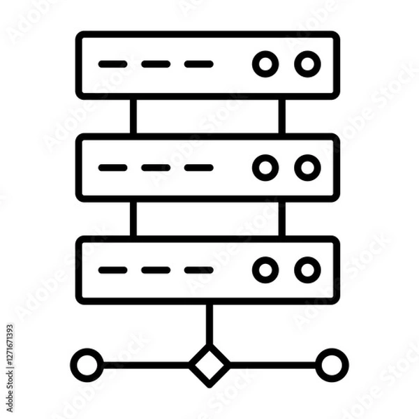 Fototapeta Database Icon