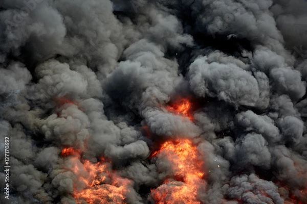 Obraz building on fire