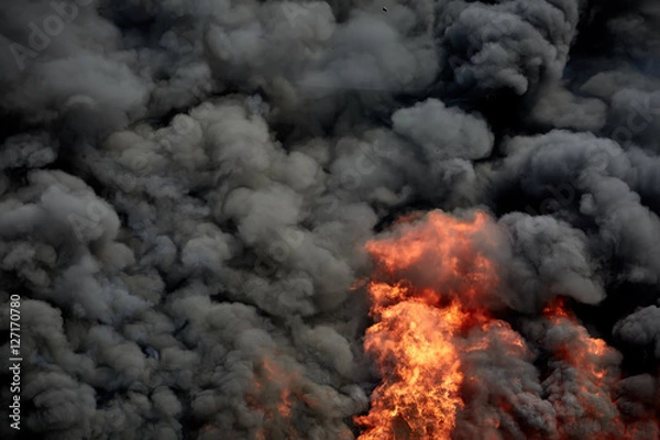 Obraz building on fire