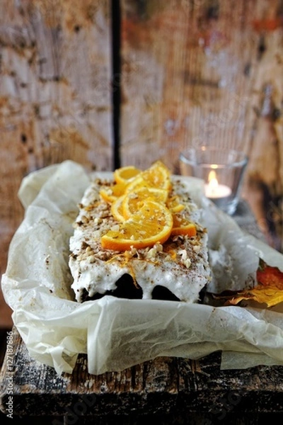 Obraz Orange pumpkin pound cake