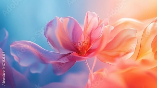 Obraz Blooming soft and graceful flowers