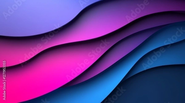 Fototapeta Minimalistic futuristic gradient with blending tones, modern and sleek design for creative projects