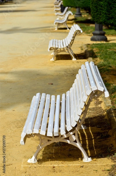 Obraz Bancos en un parque