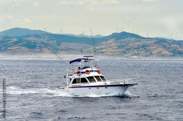 Fototapeta Yate de pesca deportiva