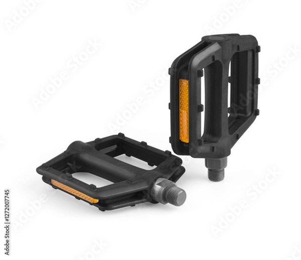 Obraz Bicycle pedals isolated on white background