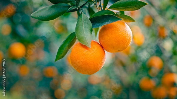 Obraz Chinese Orange Picking