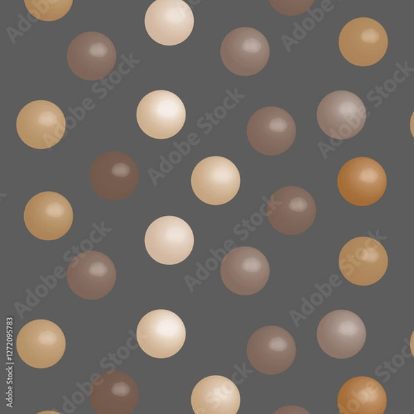 Fototapeta seamless pattern of colorful round balls