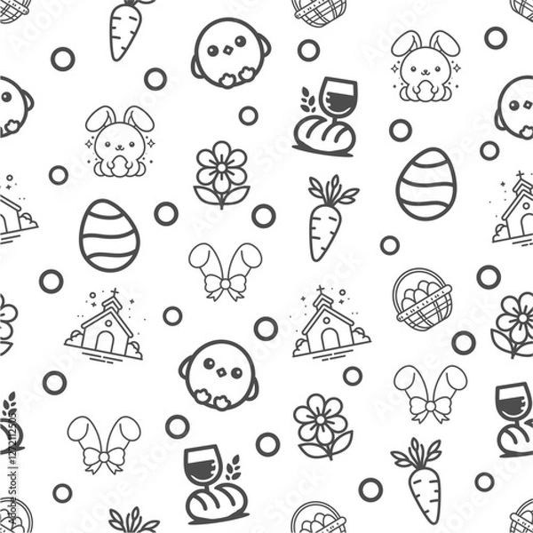 Fototapeta Easter Pattern Graphics