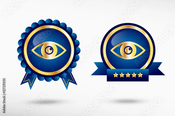 Obraz Eye icon stylish quality guarantee badges