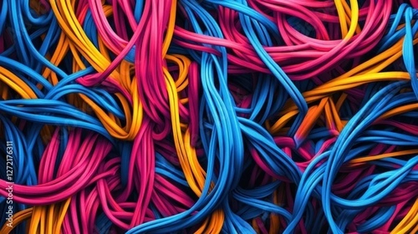 Obraz Cable management systems with hidden cords