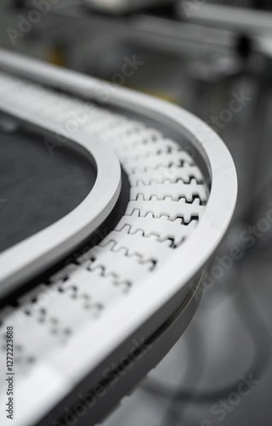 Fototapeta empty production line - production process automation - transport system