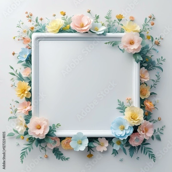 Obraz Perfect flowers border 