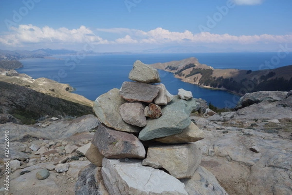Fototapeta Rock stacking Isla De Sol
