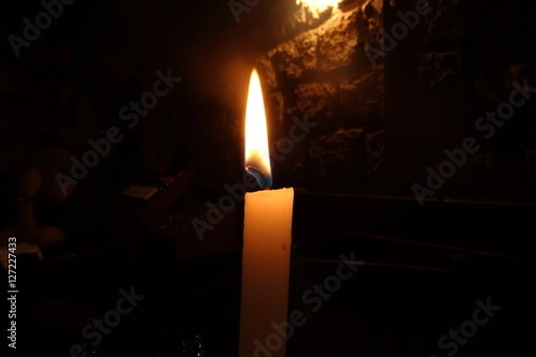 Fototapeta over candlelight 
