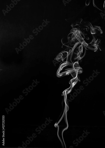 Obraz Smoke on Black Background