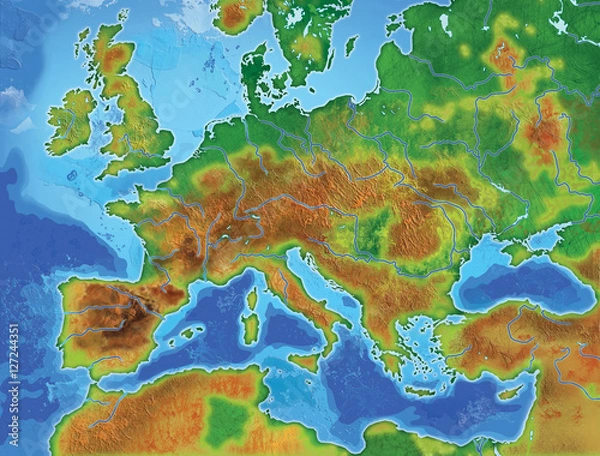 Obraz europe map