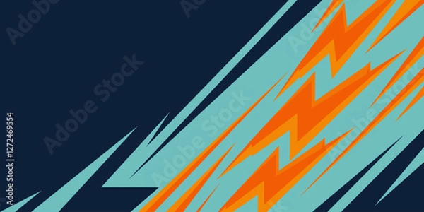 Obraz Abstract Colorful Power Lightning Background Design