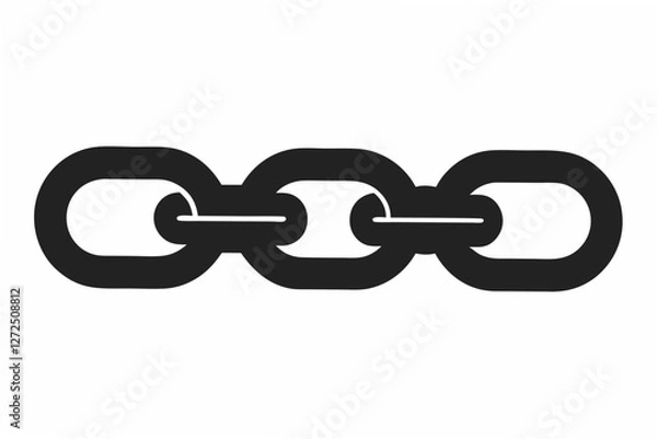 Fototapeta chain  silhouette vector illustration