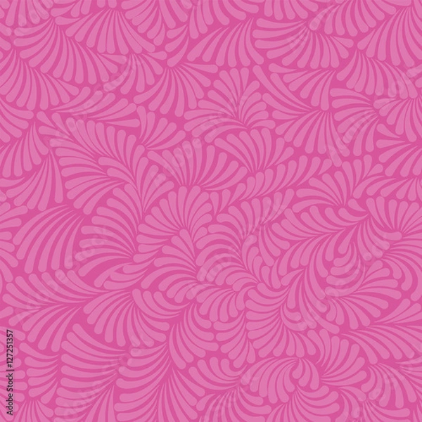 Fototapeta Simple and beautiful seamless pattern for design , pink wallpaper with swirls
