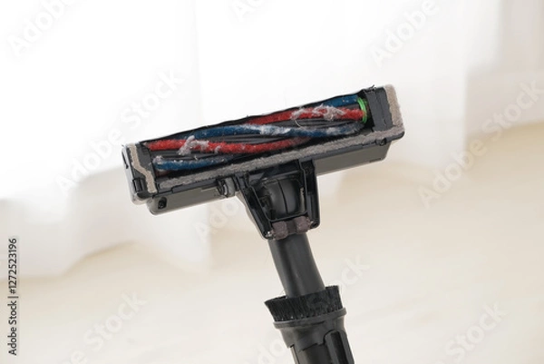 Obraz ゴミが絡まった掃除機のヘッド