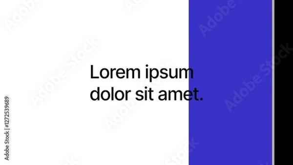 Fototapeta Solid Shape Transitions with Text