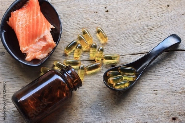 Obraz fish oil capsules