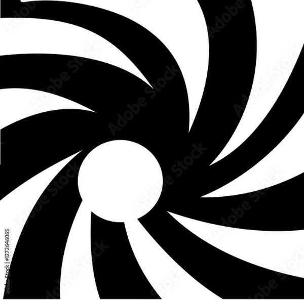 Obraz Abstract background inside of a gun barrel. Spiraled interior of a gun. 007 logo. Abstract background.